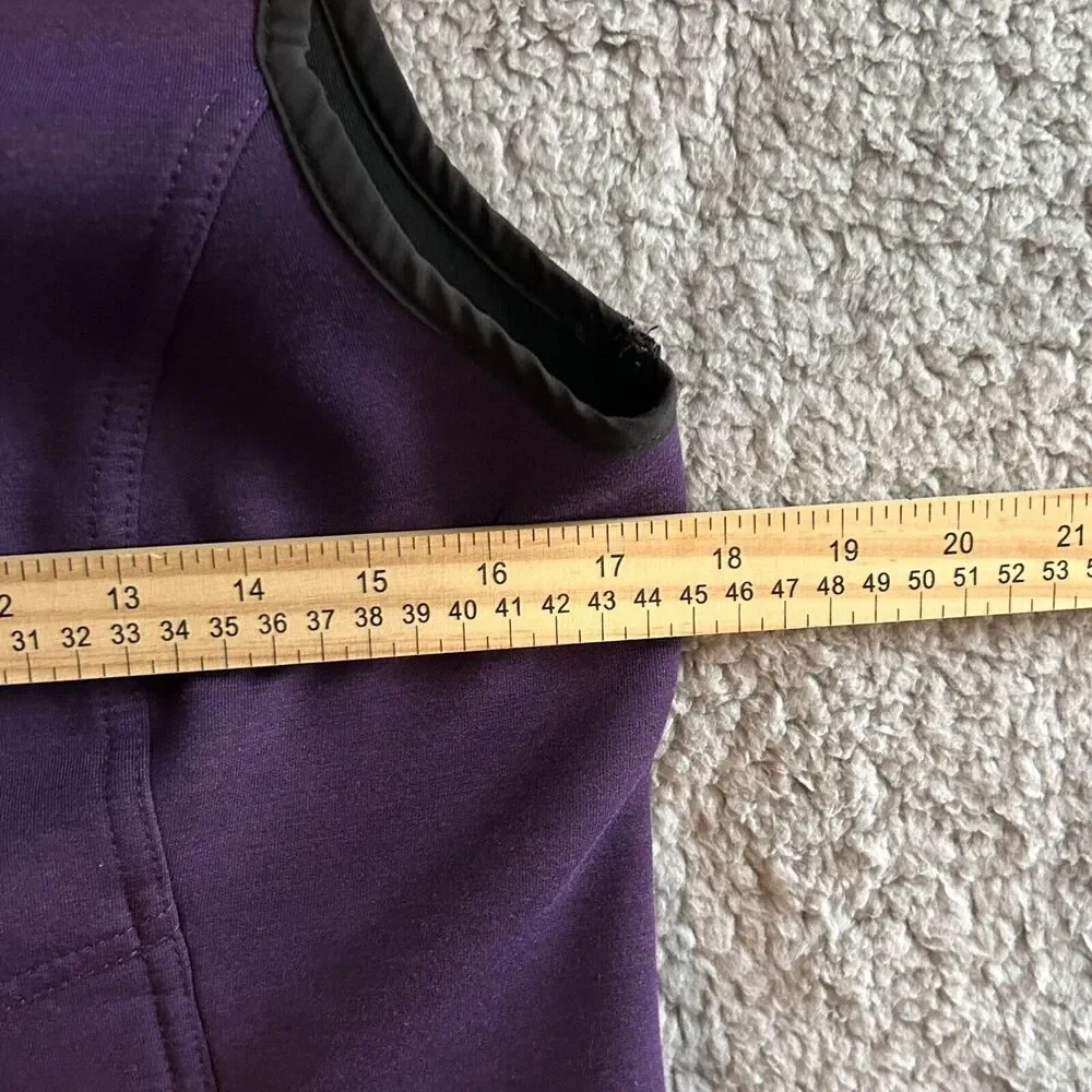 Gerry Women's Size Small Hooded Sleeveless Vest Purple Outerwear Athletic Zip - Picture 11 of 15